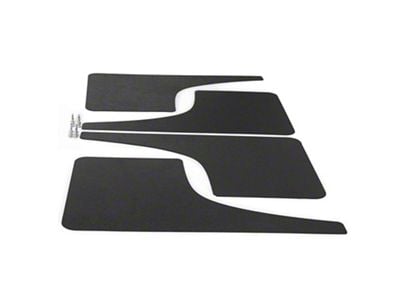 Mud Flaps; Front and Rear; Forged Carbon Fiber Vinyl (20-24 Silverado 2500 HD)