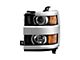 OE Style Headlight; Black Housing; Clear Lens; Driver Side (15-19 Silverado 2500 HD w/ Factory Halogen Headlights)