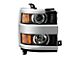 OE Style Headlight; Black Housing; Clear Lens; Passenger Side (15-19 Silverado 2500 HD w/ Factory Halogen Headlights)