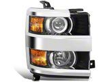 OE Style Headlight; Black Housing; Clear Lens; Passenger Side (15-19 Silverado 2500 HD)