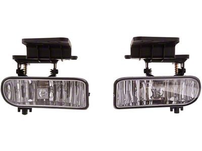 OE Style Replacement Fog Lights; Clear (01-02 Silverado 2500 HD)