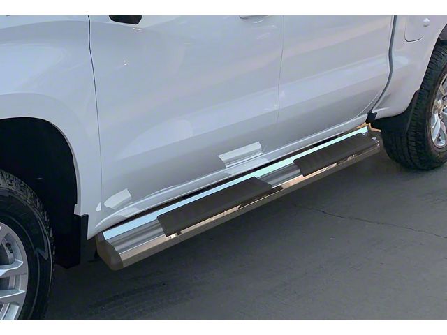 OE Style Running Boards; Polished (20-24 Silverado 2500 HD Crew Cab)