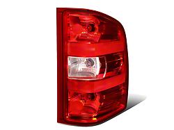 OE Style Tail Light; Chrome Housing; Red/Clear Lens; Passenger Side (07-14 Silverado 2500 HD)