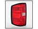 OE Style Tail Light; Chrome Housing; Red/Clear Lens; Driver Side (15-19 Silverado 2500 HD w/ Factory Halogen Tail Lights)