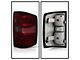 OE Style Tail Lights; Chrome Housing; Red Lens (15-19 Silverado 2500 HD w/ Factory Halogen Tail Lights)