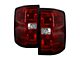 OE Style Tail Lights; Chrome Housing; Red Smoked Lens (15-19 Silverado 2500 HD w/ Factory Halogen Tail Lights)