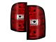 OEM Style Tail Lights; Chrome Housing; Red Lens (07-14 Silverado 2500 HD)