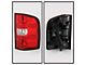 OEM Style Tail Lights; Chrome Housing; Red Lens (07-14 Silverado 2500 HD)