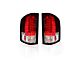 OLED Tail Lights; Chrome Housing; Red Lens (07-14 Silverado 2500 HD)