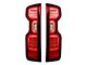 OLED Tail Lights; Chrome Housing; Red Lens (20-23 Silverado 2500 HD w/ Factory LED Tail Lights)