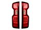 OLED Tail Lights; Chrome Housing; Red Lens (20-23 Silverado 2500 HD w/ Factory Halogen Tail Lights)