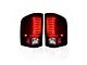 OLED Tail Lights; Chrome Housing; Red Smoked Lens (07-14 Silverado 2500 HD)