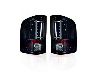 OLED Tail Lights; Chrome Housing; Smoked Lens (07-14 Silverado 2500 HD)