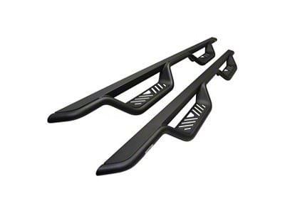 Westin Outlaw Drop Nerf Side Step Bars; Textured Black (15-19 6.0L Silverado 2500 HD Crew Cab)