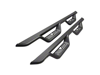 Westin Outlaw Drop Nerf Side Step Bars; Textured Black (20-24 Silverado 2500 HD Double Cab)