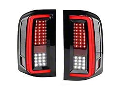 Performance Series LED Tail Lights; Black Housing; Clear Lens (07-14 Silverado 2500 HD)