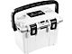 Personal Cooler; 14-Quart; White/Gray