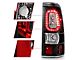 Plank Style LED Tail Lights; Black Housing; Clear Lens (03-06 Silverado 2500 HD)