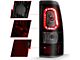 Plank Style LED Tail Lights; Black Housing; Smoked Lens (03-06 Silverado 2500 HD)