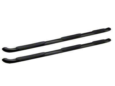 Platinum 4-Inch Wheel-to-Wheel Oval Side Step Bars; Black (15-19 Silverado 2500 HD Double Cab w/ 6.50-Foot Standard Box)