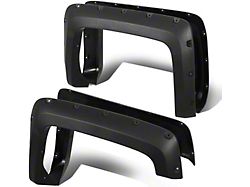 Pocket Style Fender Flares; Matte Black (15-19 Silverado 2500 HD)