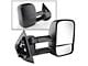 Powered Heated Manual Extendedable Mirror; Passenger Side (07-13 Silverado 2500 HD)