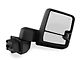Powered Heated Manual Extendeable Towing Mirrors with Clear LED Turn Signals; Matte (20-24 Silverado 2500 HD)
