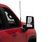 Powered Heated Manual Extendeable Towing Mirrors with Clear LED Turn Signals; Matte (20-24 Silverado 2500 HD)