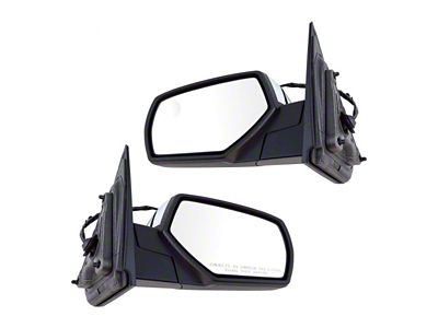 Powered Heated Mirrors; Chrome (15-17 Silverado 2500 HD)