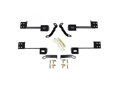 Premier Oval Side Step Bar Mounting Kit (07-14 Silverado 2500 HD Regular Cab, Extended Cab)