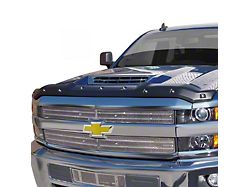 Premium Bolt-On Look Hood Deflector; Smooth (17-19 6.6L Duramax Silverado 2500 HD)