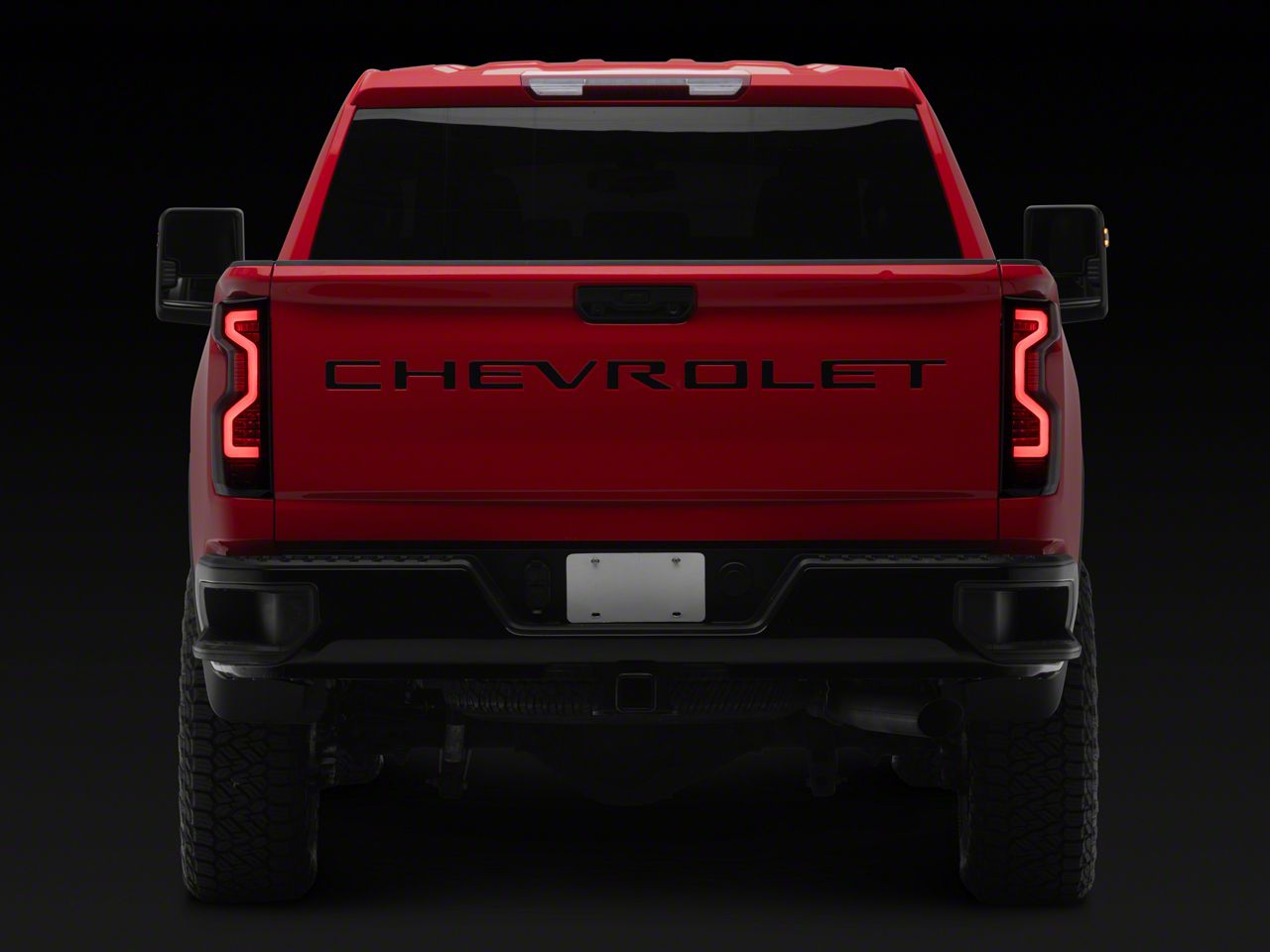 Silverado 2500 PRO-Series LED Tail Lights; Jet Black Housing; Smoked ...