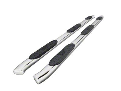 Westin Pro Traxx 5-Inch Wheel-to-Wheel Oval Side Step Bars; Stainless Steel (20-24 Silverado 2500 HD Crew Cab w/ 6.90-Foot Standard Box)