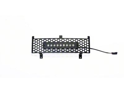 Putco Punch Design Lower Bumper Grille Insert with 10-Inch Luminix Light Bar; Black (15-19 Silverado 2500 HD)