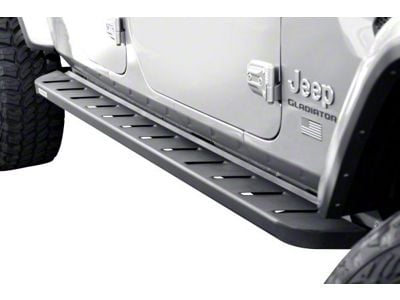 Go Rhino RB10 Running Boards; Textured Black (20-24 Silverado 2500 HD Double Cab)