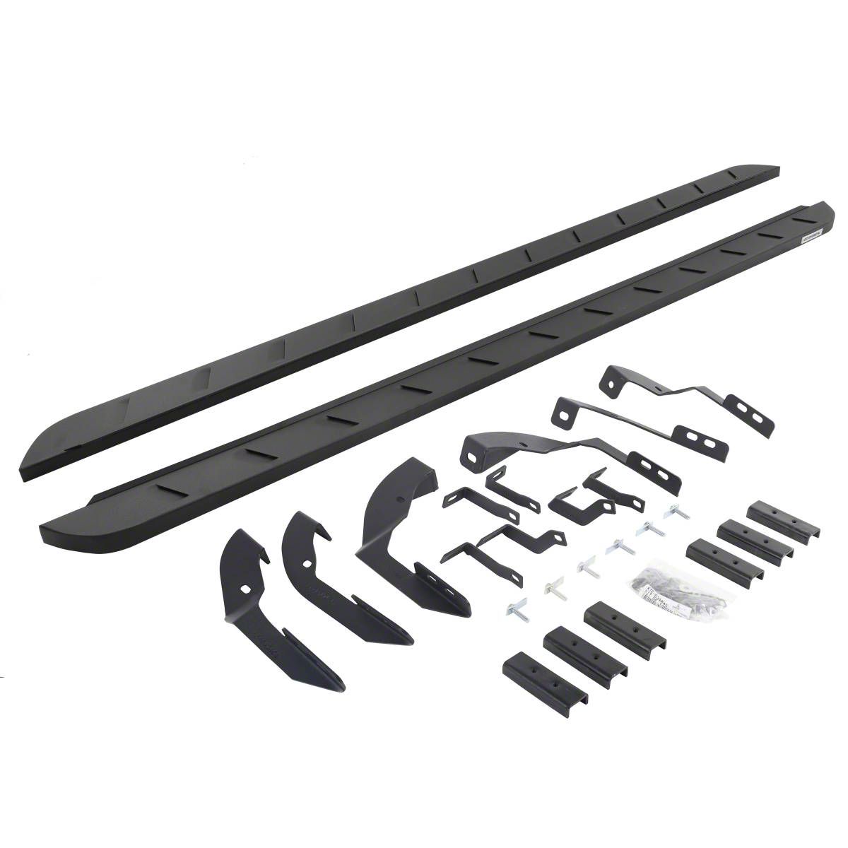 Silverado 2500 RB10 Slim Running Boards; Textured Black (15-19 6.6L ...