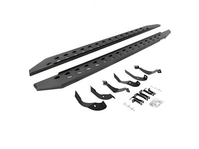 Go Rhino RB20 Slim Running Boards; Textured Black (15-19 6.6L Duramax Silverado 2500 HD Crew Cab)