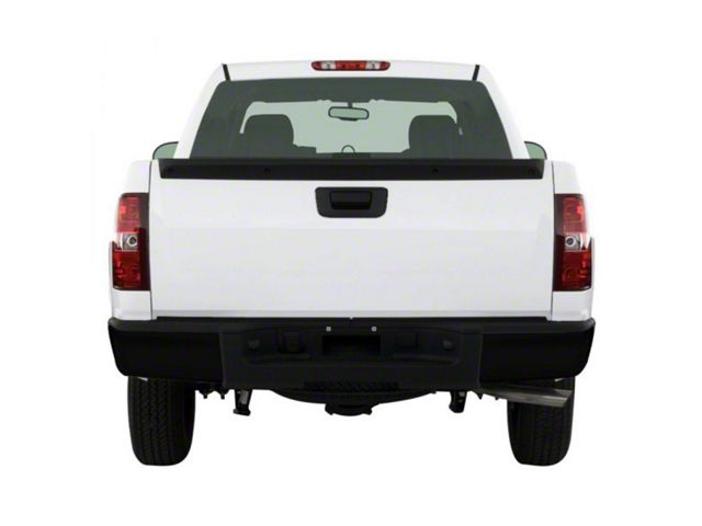 Rear Bumper Cover; Not Pre-Drilled for Backup Sensors; Gloss Black (07-14 Silverado 2500 HD)