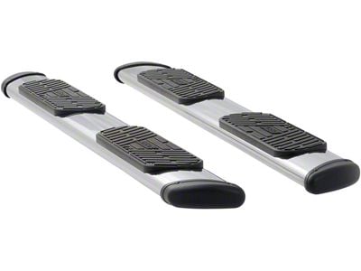 Regal 7-Inch Oval Side Step Bars; Polished Stainless (20-25 Silverado 2500 HD Crew Cab)