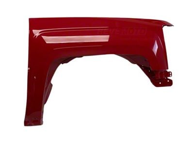 Replacement Aftermarket Fender; Passenger Side; Pull Me Over Red (15-19 Silverado 2500 HD)