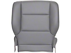 Replacement Bottom Seat Cover; Driver Side; Dark Ash/Gray Vinyl (15-16 Silverado 2500 HD)