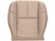 Replacement Bucket Seat Bottom Cover; Driver Side; Light Cashmere/Tan Leather (07-14 Silverado 2500 HD w/ Non-Ventilated Seats)