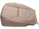 Replacement Bucket Seat Bottom Cover; Driver Side; Light Cashmere/Tan Leather (07-14 Silverado 2500 HD w/ Non-Ventilated Seats)