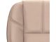 Replacement Bucket Seat Bottom Cover; Driver Side; Light Cashmere/Tan Leather (07-14 Silverado 2500 HD w/ Non-Ventilated Seats)