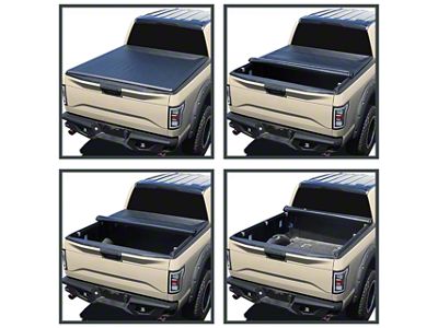 Roll Up Tonneau Cover; Black (20-24 Silverado 2500 HD w/ 6.90-Foot Standard Box)