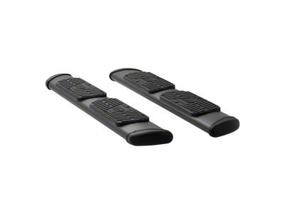 Regal 7-Inch Oval Side Step Bars; Textured Black (07-13 Silverado 2500 HD Extended Cab)