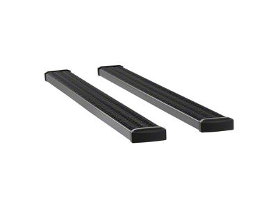 Grip Step 7-Inch Running Boards without Mounting Brackets; Textured Black (07-19 6.0L Silverado 2500 HD Regular Cab w/ 8-Foot Long Box; 07-19 6.0L Silverado 2500 HD Crew Cab)