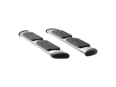 Regal 7-Inch Oval Side Step Bars without Mounting Brackets; Polished Stainless (07-25 6.0L Silverado 2500 HD Extended/Double Cab)