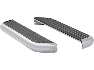 MegaStep 6.50-Inch Running Boards; Polished Stainless (15-18 Silverado 2500 HD Regular Cab)