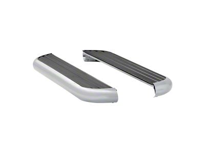 MegaStep 6.50-Inch Running Boards without Mounting Brackets; Polished Stainless (07-19 6.0L Silverado 2500 HD Regular Cab)